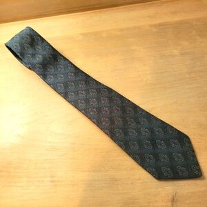 Christian Dior Monsieur Men's Designer Vintage Patterned Necktie Blue Red
